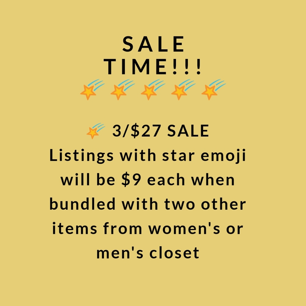 🌠3/$27 Sale